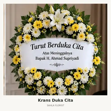 Krans Bunga Duka Karang Pilang